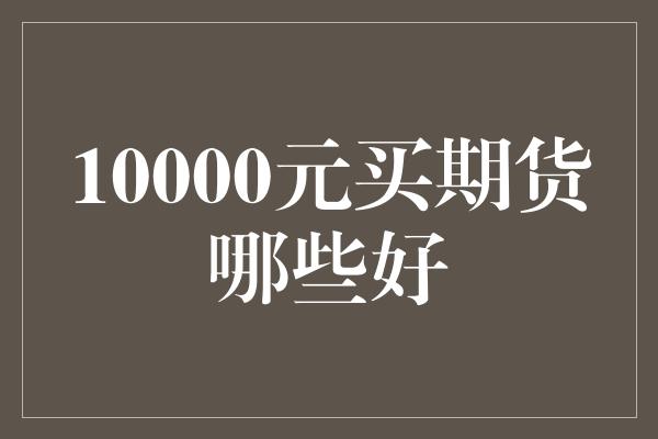 10000元买期货哪些好