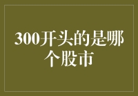 300开头的股市到底是谁？