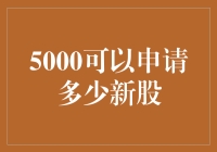 探析5000元资金在A股市场能够申购多少新股