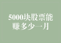 月入万元：5000元股票资金入市初探