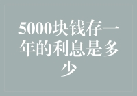 别看不起那5000元，一年后它能给你带来惊喜（或失望）