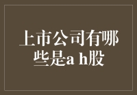 上市公司哪些是A H股？揭秘中国的金融市场！