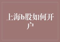 上海B股开户记：如何在股市中化身为鱼？