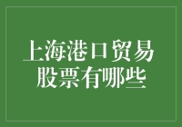 上海港口贸易股票大揭秘！你知道哪些企业正在领跑？