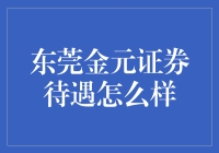 东莞金元证券待遇究竟如何？揭秘新手必知的真相！