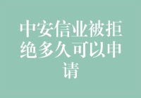 现在中安信业说不，你还能申请多久？揭秘被拒后的等待期