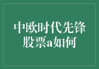 中欧时代先锋股票A：从炒股小白到股市大神的不走寻常路