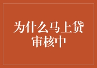 为什么我好像被马上贷审核中了？！