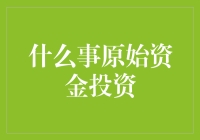 什么是原始资金投资？投资者必须了解的基础知识