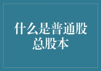 普通股总股本：公司股权架构的核心指标解析