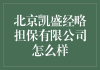 北京凯盛经略担保有限公司：在金融领域中的专业表现