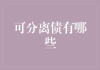 可分离债的类型与特点分析：探析中国金融市场上的多样化选择