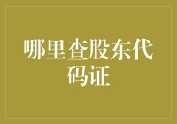 股东代码证查询指南：让你从股东变股友