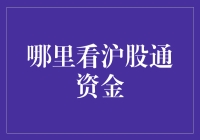 如何追踪沪股通资金流向？