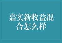 嘉实新收益混合：稳健投资策略下的长期收益机遇