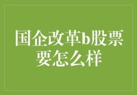 国企改革下的B股市场：机遇还是挑战？