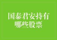 国泰君安最新股票持仓分析与投资策略