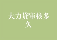 大力贷审核期限：深入解析快速贷款审核流程与时间