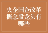 央企国企改革概念股龙头有哪些？本文将为您揭秘！