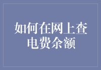 如何在网上查电费余额：一场与电费余额约会的终极指南