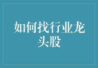 如何找行业龙头股：策略与技巧解析