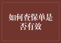 如何快速准确查询保单有效性：一份详尽指南