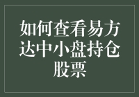 揭秘易方达中小盘持仓股票的方法与技巧