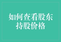 解析复杂股权结构：如何准确查询股东持股价格