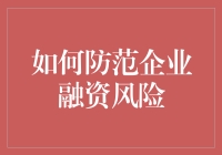 如何防范企业融资风险：构建稳健的财务生态系统