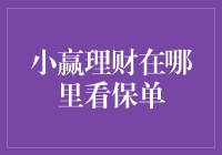 探索小赢理财：保单查看完全攻略