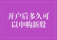 开户后多久可以申购新股：新股申购新手指南