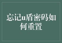 忘掉U盾密码怎么办？重置攻略来了！