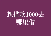 想要借款1000元？这里有你的解决方案