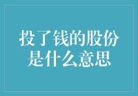 投了钱的股份是什么意思？让我带你一起深入探讨这个烧包话题