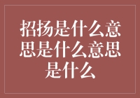 招扬到底是什么意思？