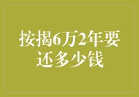 按揭6万两年到底要还多少？答案可能出乎意料！