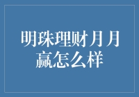 明珠理财月月赢：稳健投资的选择还是金融市场的泡沫？