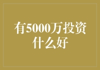 有5000万投资什么好？这里有你的答案！