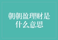 朝朝盈理财：让你的钱包像猫咪一样懒洋洋，却依然能赚到金元宝！