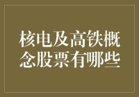 核电及高铁概念股票：中国未来发展战略的重要支撑