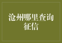 沧州哪里查询征信？方法与技巧！