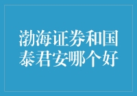 股市老司机的终极对决：渤海证券和国泰君安，谁是你的菜？