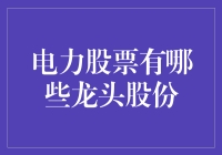 电力股票龙头股份：把握能源转型的核心力量