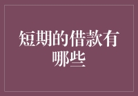 短期借款：在紧急时刻的应急解决方案