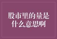 股市里的量是什么意思啊：解读成交量的多重含义