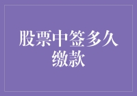 股票中签缴款指南：离中大奖还差最后一步——缴款