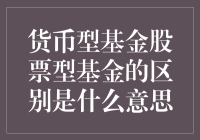 货币型基金与股票型基金：投资策略与风险分析