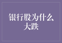 银行股大跌：探析市场动荡的多重因素