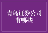 青岛证券公司：多元化金融服务的前沿阵地