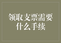 领取支票需要什么手续？一份详细的解析